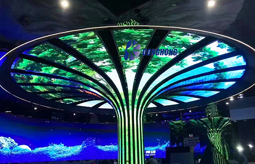 Trumpet Shaped Flexible LED Display Screen
